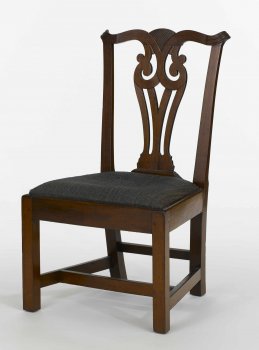 Chippendale splat back side chair