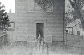 Quaker Meeting House, one of the last meetings in May 1887.