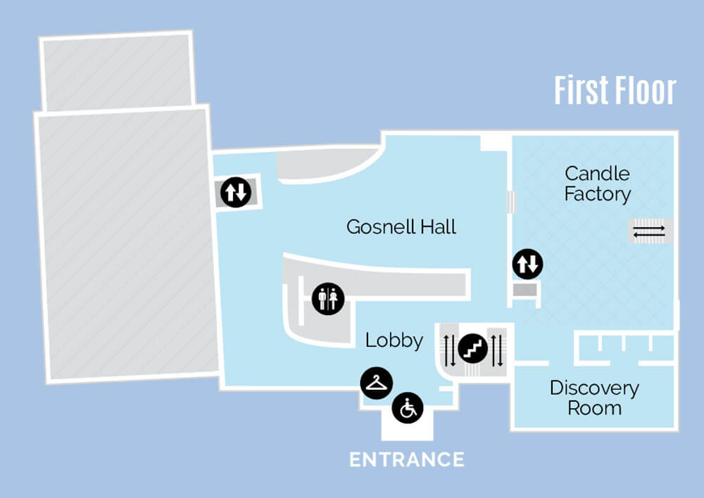Whaling Museum 1st Floor Map.